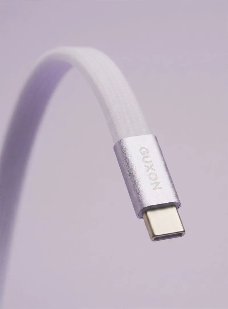 GUXON JELLY.Q 60W果凍快充扁扁線|TypeC傳輸線 PD快充 3mm超薄款:圖片 2
