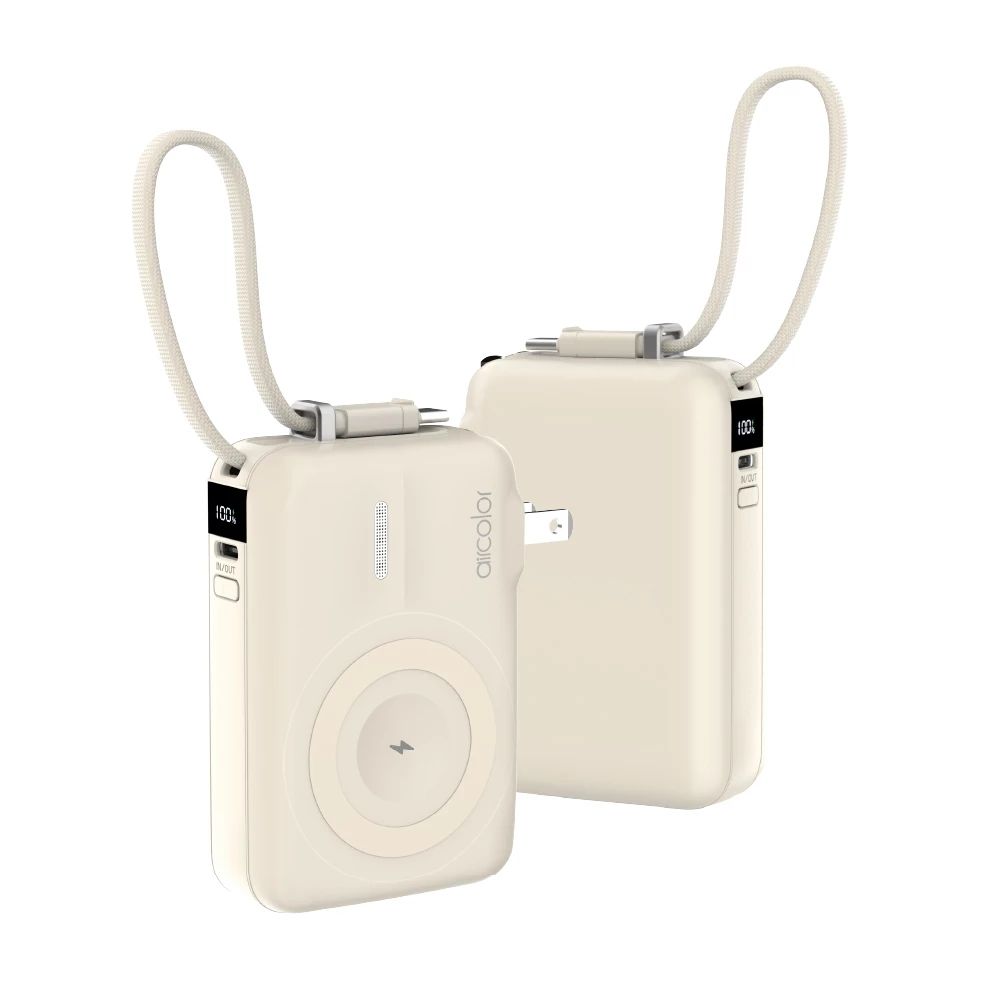 【aircolor】雲朵系35W全能充行動電源 qi2磁吸無線快充 10000mAh 防爆準固態電芯 手機耳機手錶 可充 - Image 6