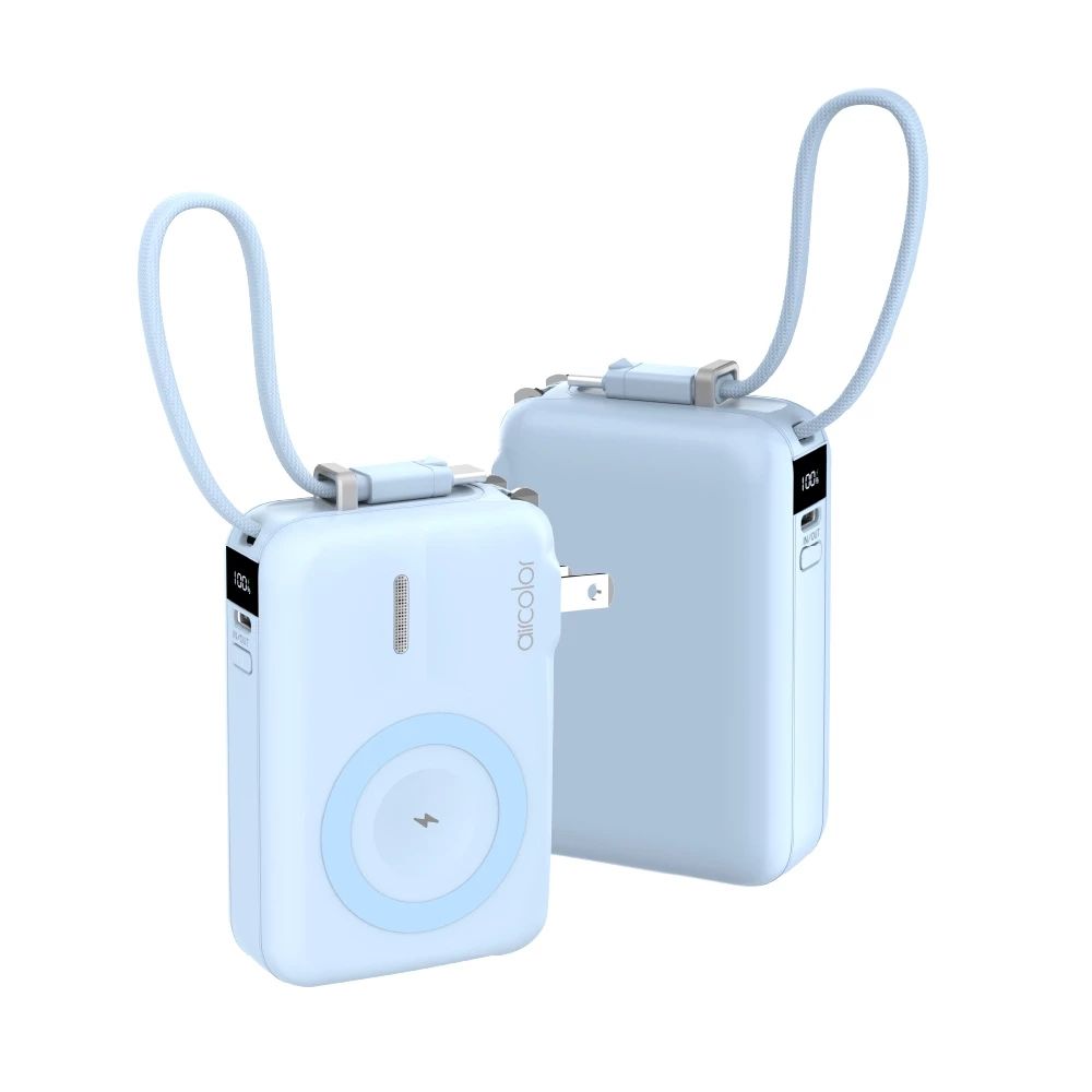 【aircolor】雲朵系35W全能充行動電源 qi2磁吸無線快充 10000mAh 防爆準固態電芯 手機耳機手錶 可充 - Image 5