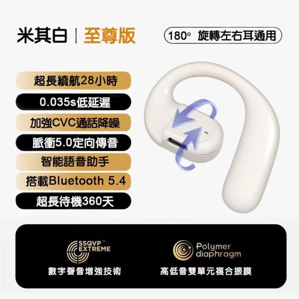 FIT Q66 長待機單耳式藍芽耳機(左右耳通用/耳掛式) - Image 7